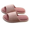 thumbnail image 3 of 1 Pair Indoor Slippers Women Slippers Comfortable House Slippers Cloth Slippers, 3 of 7