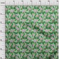 thumbnail image 3 of oneOone Cotton Flex Light Green Fabric Tropical Leaf Craft Projects Decor Fabric Printed By The Yard 40 Inch Wide, 3 of 5