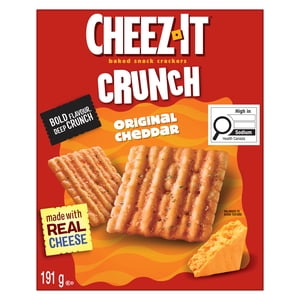 Cheez-It Baked Snack Crackers Crunch Original Cheddar 191g