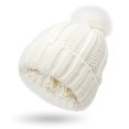thumbnail image 1 of Vaidha Elastic Ribbed Knit Hat For Hair Protection Protects The Hairstyle With A And Elastic Satin Knit Hat That Is Loose And Warm, 1 of 2
