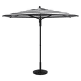 thumbnail image 2 of HOMETRENDS 7.5 ft. Round Push-Up Market Patio Umbrella, Black & White Stripe, 2 of 10