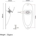 thumbnail image 5 of Boat Input Output Jack Plate Socket with Screws for Fender Strat Guitar Black, 5 of 5