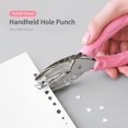 thumbnail image 3 of tenwin Handheld One-Hole Punch Single Hole Puncher Heavy Duty 8 Sheet Capacity for Binder Notebook Craft Paper Greeting Cards Scrapbook, 3 of 8