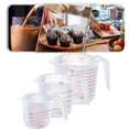 thumbnail image 1 of A Set of 3 Clear Graduated Water Cup, Graduated Measuring Cup, Oil Measuring Cup, Baking Metering Tool, Measuring Tools, Liquid Measure Cup, Measuring Cup With Scale, Plastic Measuring Cup, 1 of 7