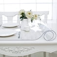 thumbnail image 4 of Tapis de Table en Plastique Protecteur de Table Anti-Huile Housse de Table Ronde Nappe Transparente Nappe Imperméable, 4 of 10