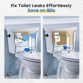 thumbnail image 4 of 1 Ensemble Kit Universel de Remplacement de Flapper de Toilette Flapper de Réservoir de Toilette 2 Pouces avec 2 Chaînes en Acier Inoxydable de Remplacement, 4 of 7