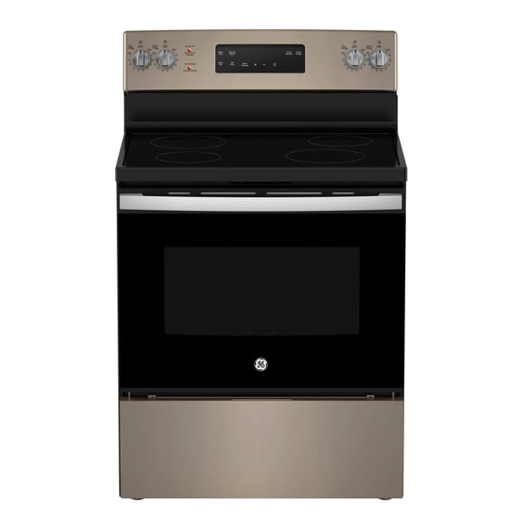 GE Cuisinière Électrique Autoportante de 30 Pouces avec Tiroir de Rangement Ardoise - JCB630ETES
