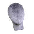 thumbnail image 3 of Mannequin Tête de Mannequin Perruques Modèle Tête de Mannequin pour Lunettes Chapeaux Présentoir Gris, 3 of 9