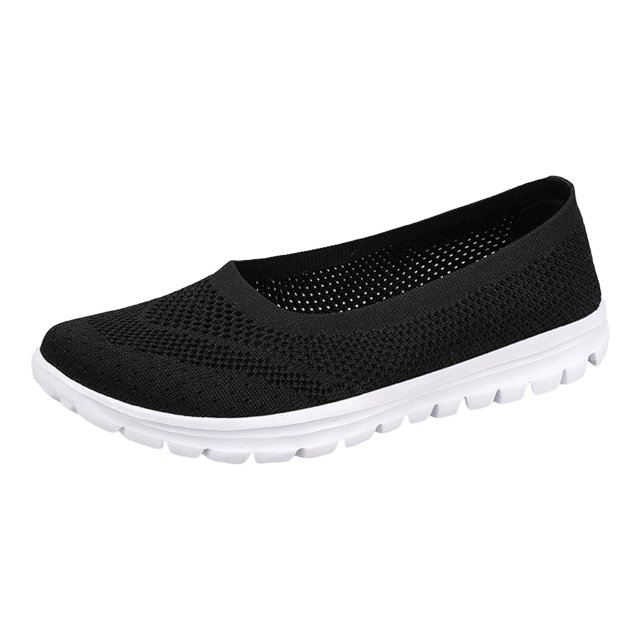 Kcodviy Women Casual Shoes Able Women Shoes for Work Casual Summer New Pattern Mesh Casual Work Shoes for Women Slip on Breathable and Comfortable Non Slip Large Shoes