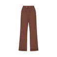 thumbnail image 4 of hotojiny Plus Size Spring Clothes for Women Lightweight Cotton Linen Capris Drawstring Elastic Waist Cropped Pants with Pockets, 4 of 5