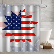 LSLJS Shower Curtain for Bathroom Modern Shower Curtain Universal for All Seasons In Bath Long Shower Curtains Set,American Flag Pattern with Stars and T, Shower Curtain
