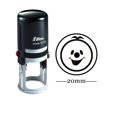 thumbnail image 1 of HAPPY SMILEY Round Self Inking Kids Teacher Stamp Personalized Custom Shiny 20mm Mini Rubber Stamp, 1 of 1