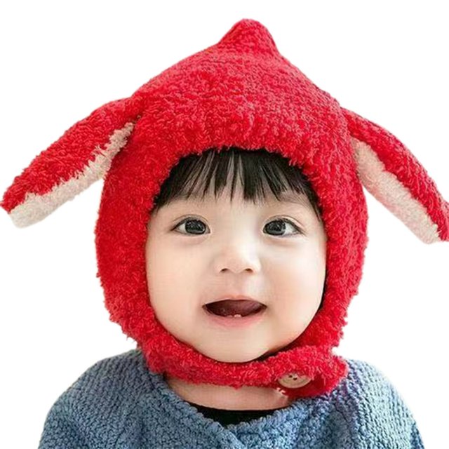 MesaSe Baby Hat Ear Protection Thicken Cute Lightweight Kid Bonnet for Winter