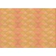 thumbnail image 1 of Ahgly Company Machine Washable Indoor Rectangle Transitional Beer Orange Area Rugs, 7' x 10', 1 of 7