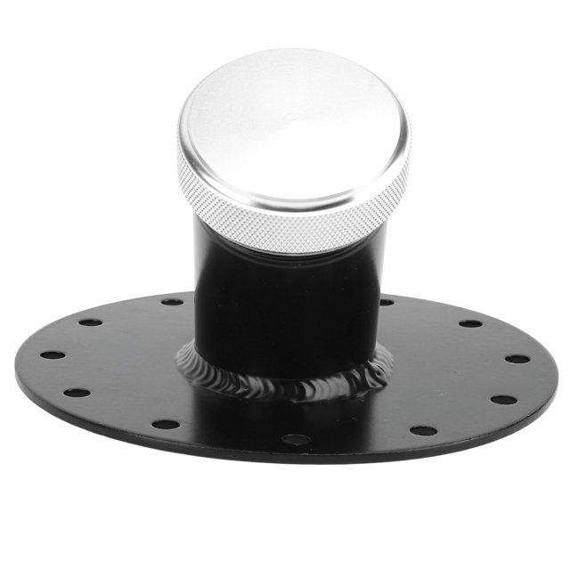 45 Degree Fuel Cell Filler Neck with 12 Bolt Steel Base Aluminum Cap 1.5in Inner Diameter, Fast Fill Valve for Quick Refueling, Lightweight and Material, Precisely Designed for