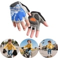 thumbnail image 1 of Gants de Sport d'Extérieur pour Enfants Gants de Cyclisme Sans Doigts pour Enfants Légers et Confortables Gants de Sport à Demi-Doigt pour Enfants 4-12 Ans, 1 of 3
