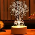 thumbnail image 4 of Desk LED USBNight Light Creative Bedroom Bedside Table Day gift Lamp I1U0, 4 of 8