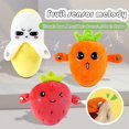 thumbnail image 2 of Poupée en Peluche Fruit Poupée en Forme de Fruit Interaction Heureuse Sensible Son Riche Divertissement Fraise Banane Carotte Bébé Jouet Musical Interactif Fourniture pour Enfants, 2 of 6