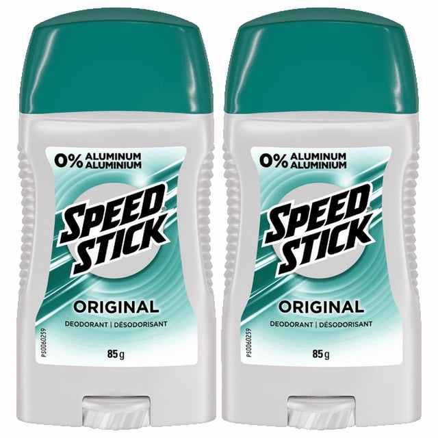 Speed Stick Déodorant pour Hommes, Sans Aluminium, Parfum Original, 85 g (Lot de 2)