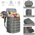 thumbnail image 4 of Retro Checkerboard Cooler Backpack - 20L High-Capacity Insulated Lunch Bag for Camping, Hiking & Outdoor Fun, 4 of 5