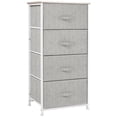 thumbnail image 1 of HOMCOM Linen 4 Drawer Cabinet Organizer Storage Dresser with Metal Frame, 1 of 10