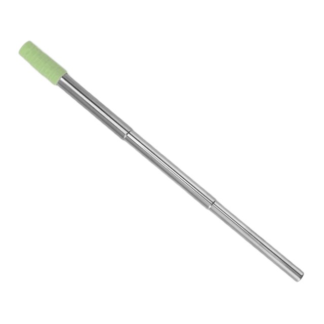 Paille Pliable, Portable Réutilisable en Acier Inoxydable Sûre Compacte avec Étui de Rangement pour Voyage Travail Cuisine Voiture Bleu, Vert, Violet
