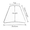 thumbnail image 4 of Upgradelights White Linen 8 Inch Uno Lamp Shade Replacement Shade (5x8x6), 4 of 4