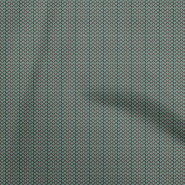 oneOone Rayon Sea Green Fabric Asian Ikat Craft Projects Decor Fabric Printed By The Yard 56 Inch Wide