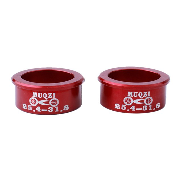 EeaseCA 4pcs Handlebar Conversion Sheet Increase Shims Clamp 25.4mm to 31.8mm (Red)