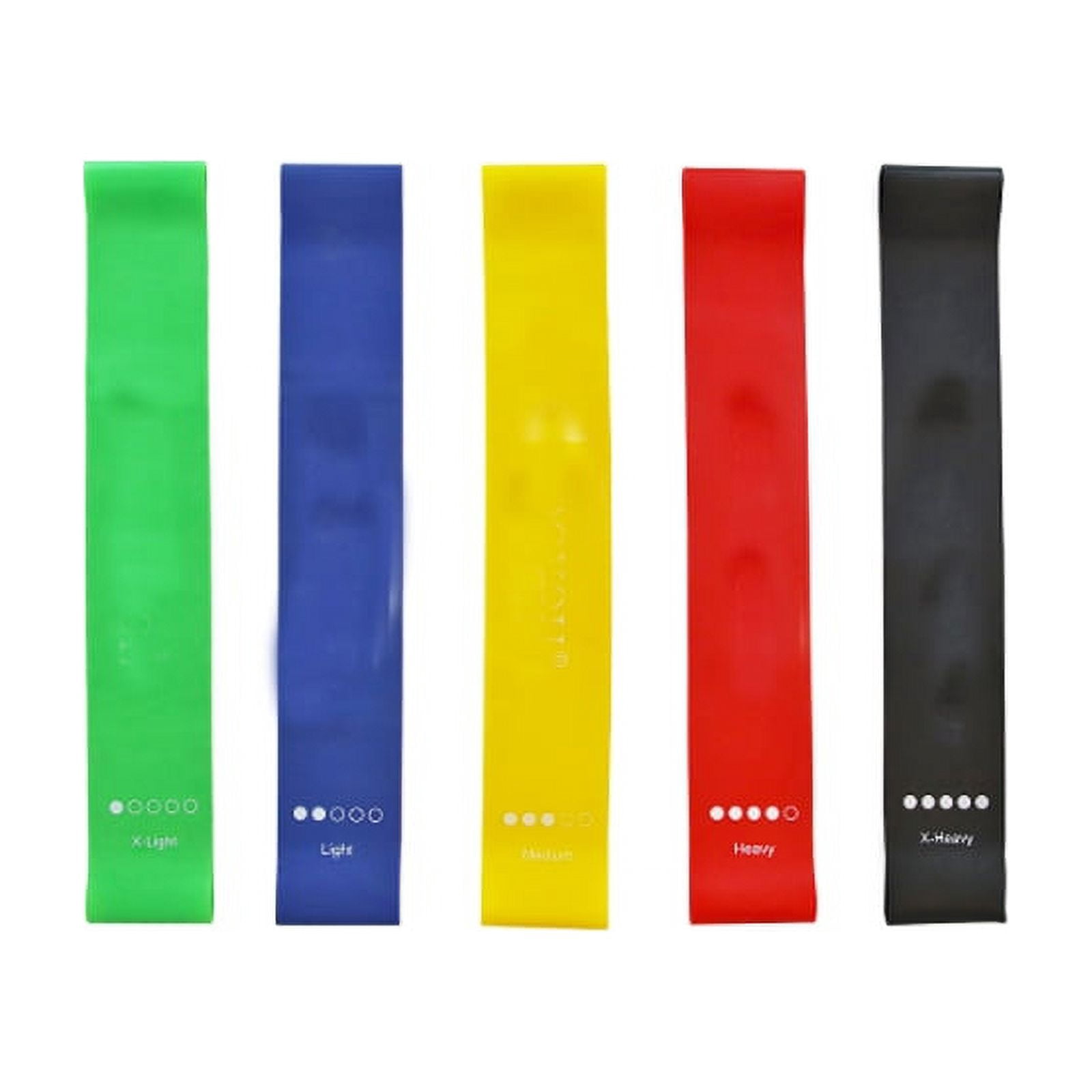 Resistance Loop Bands Set of 5 Fitness Bands Gymnastic Bands