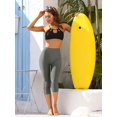 thumbnail image 3 of Womens Swim Pants Solid High Waisted Swim Capris Swimming Leggings, 3 of 7