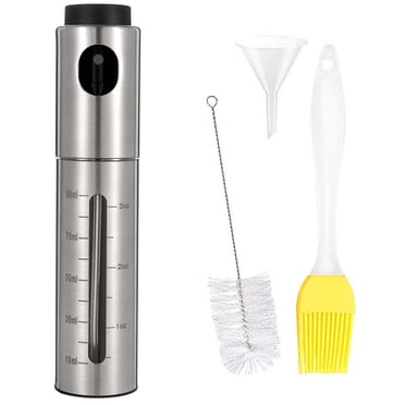 TopLLC Oil Spray Bottle Household Kitchen Supplies Artifacts Stainless Steel Spray Bottle Seasoning Bottle Spray Press Type Barbecue Oil Bottle spray bottle
