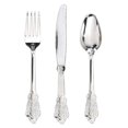 thumbnail image 2 of maskred Eco-Friendly Durable Plastic Forks Spoons and for Party Decor Silverware Silver 18.5cm 1Set, 2 of 6