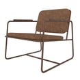 thumbnail image 3 of Manhattan Comfort Fauteuil d'Appoint Bas en Cuir PU 2.0, Couleur Corten, 3 of 3