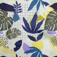 thumbnail image 1 of oneOone Viscose Chiffon Royal Blue Fabric Tropical Sewing Craft Projects Fabric Prints By Yard 42 Inch Wide, 1 of 5