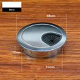 thumbnail image 1 of Bgsha 50mm/60mm/80mm Computer Metal Grommet Desk Table Cable Tidy Outlet Wire Cover, 1 of 6
