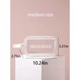 thumbnail image 3 of 1pc New Arrival Large Capacity Portable Cosmetic Bag For Travel, Waterproof And Transparent Toiletry Bag (Single Sale), 3 of 4