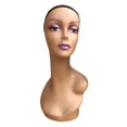 thumbnail image 2 of Female Bald Mannequin Head Manikin Long Neck Smooth Stable Base Multifunctional Style A, 2 of 9