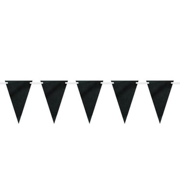 Bannière drapeau en papier craie et 1 morceau de craie, 9 pi