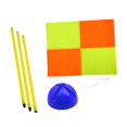 thumbnail image 2 of S SERENABLE Soccer Corner Flag Portable Replacement with Base Football Field Corner Flag 1.5m pole blue base, 2 of 9