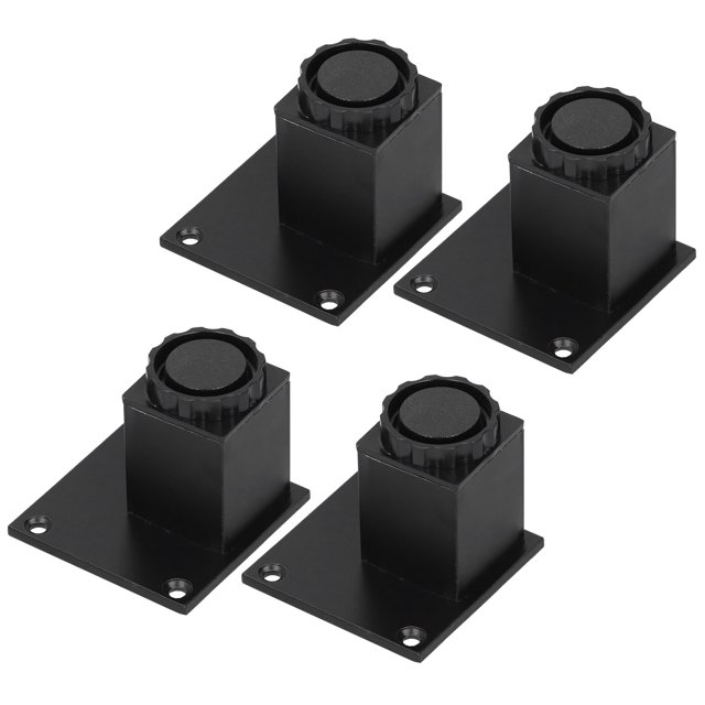 4Pcs Adjustable Furniture Support Feet, Aluminum Alloy DIY Furniture Replacement Legs for Sofa Table Chair Desk Kitchen Cupboard