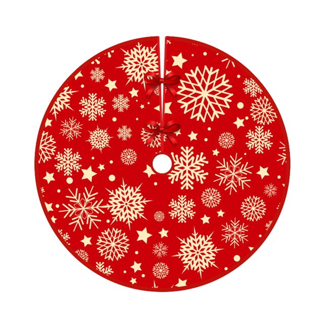 Christmas Tree Skirt Base Cover 90cm Christmas Supplies Christmas Tree Apron for Style C