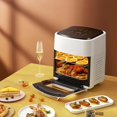 thumbnail image 1 of Three Floors Visual Air Fryer Household Large Capacity 15l Oil-free Smart Oven French Fries Machine With Baking, 1 of 5