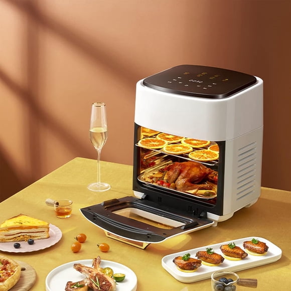 Three Floors Visual Air Fryer Household Large Capacity 15l Oil-free Smart Oven French Fries Machine With Baking