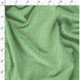 thumbnail image 3 of Soimoi Green Poly Georgette Fabric Leaf Floral Print Fabric by the Yard 42 Inch Wide, 3 of 6