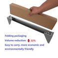 thumbnail image 4 of Mofangtech 1U Folding 19 Inches Cold Rolled Steel Wall Mountable Simple Vertical Rack and Networking Euipment Rack Including Hardware for Assembly(1U100, 4 of 5