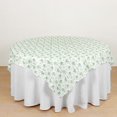 thumbnail image 1 of LNGOOR Nappe Ronde 108” en Polyester pour Mariage Fête Banquet Restaurant - Blanc, 1 of 6