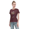 thumbnail image 4 of T-Shirt Basique à Manches Courtes pour Femme une Pièce Robin, 4 of 6