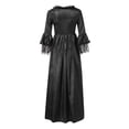 thumbnail image 4 of UPPADA Costumes Gothiques pour Femmes à Manches Longues Robes Victorian Grande Taille Robe Corset Robe Maxi Fluide Robe de Fête Robe Cocktail Robe Lacée Robe de Mascarade Jolies Robes de Bal Soldes 2024, 4 of 5