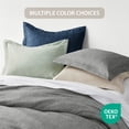 thumbnail image 2 of Regency Heights 3-Piece King/Cal King Bedding Set, Reversible Comforter with Shams, Navy Blue, Solid Color, 2 of 11